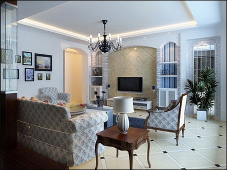 Livingroom in Mediterranean Style